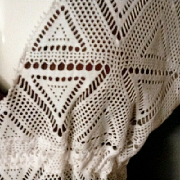 Crochet Lace Swim Cover Up - Picture 3 of 7